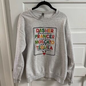 Light Gray Holiday Crewneck